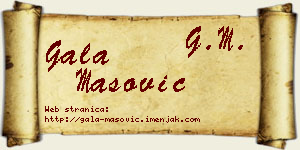 Gala Mašović vizit kartica